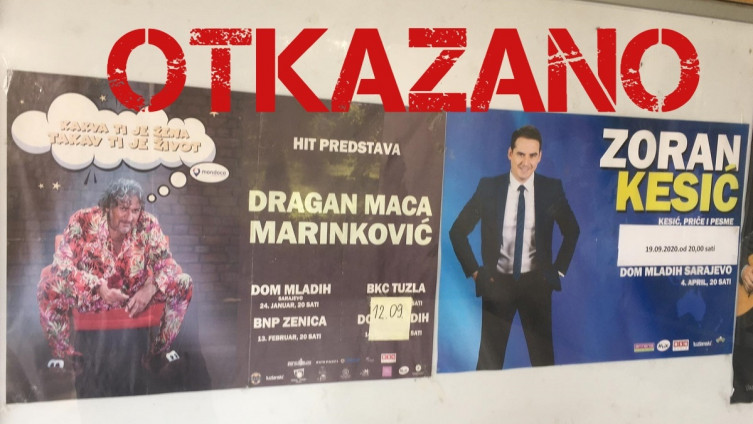 OTKAZANE PREDSTAVE DRAGANA MARINKOVIĆA I ZORANA KESIĆA