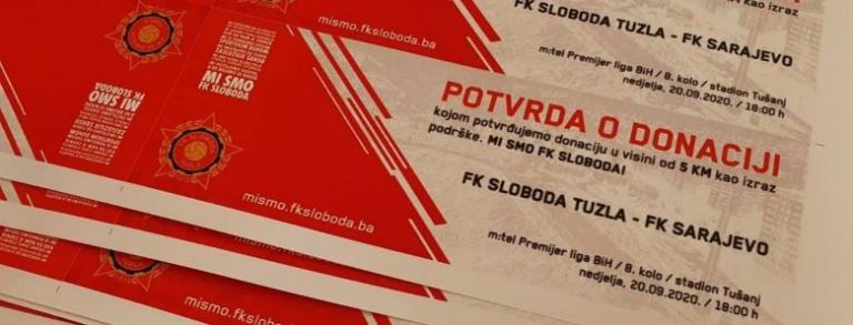 Pokrenuta akcija: Od danas u prodaji donatorske karte za pomoć i podršku FK Sloboda