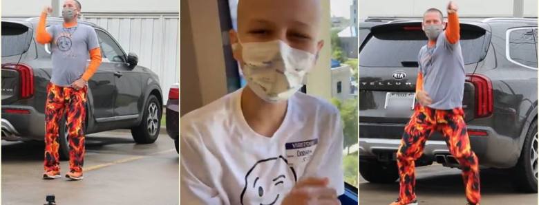 Sve za osmijeh: Za sina koji boluje od leukemije otac svaki dan pleše ispod njegovog prozora