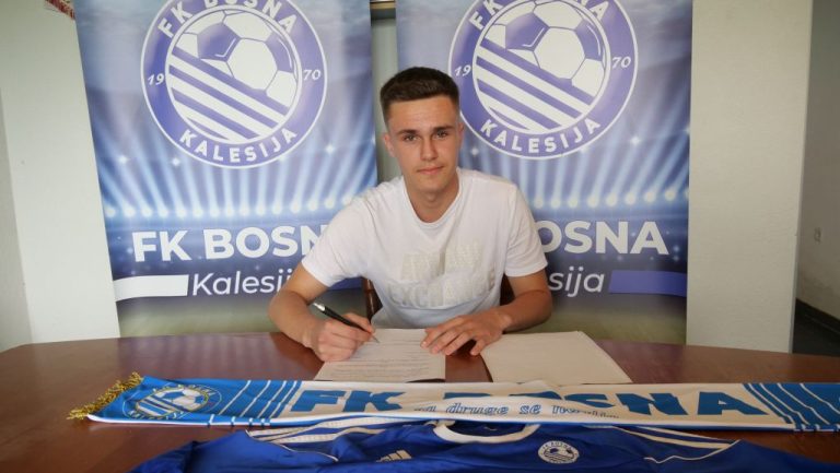 Mladi fudbaler koja nastupa za FK "Bosna" Kalesija.