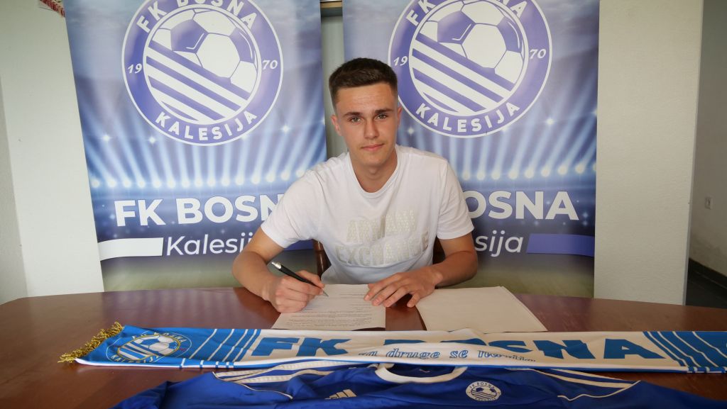 Mladi fudbaler koja nastupa za FK "Bosna" Kalesija.