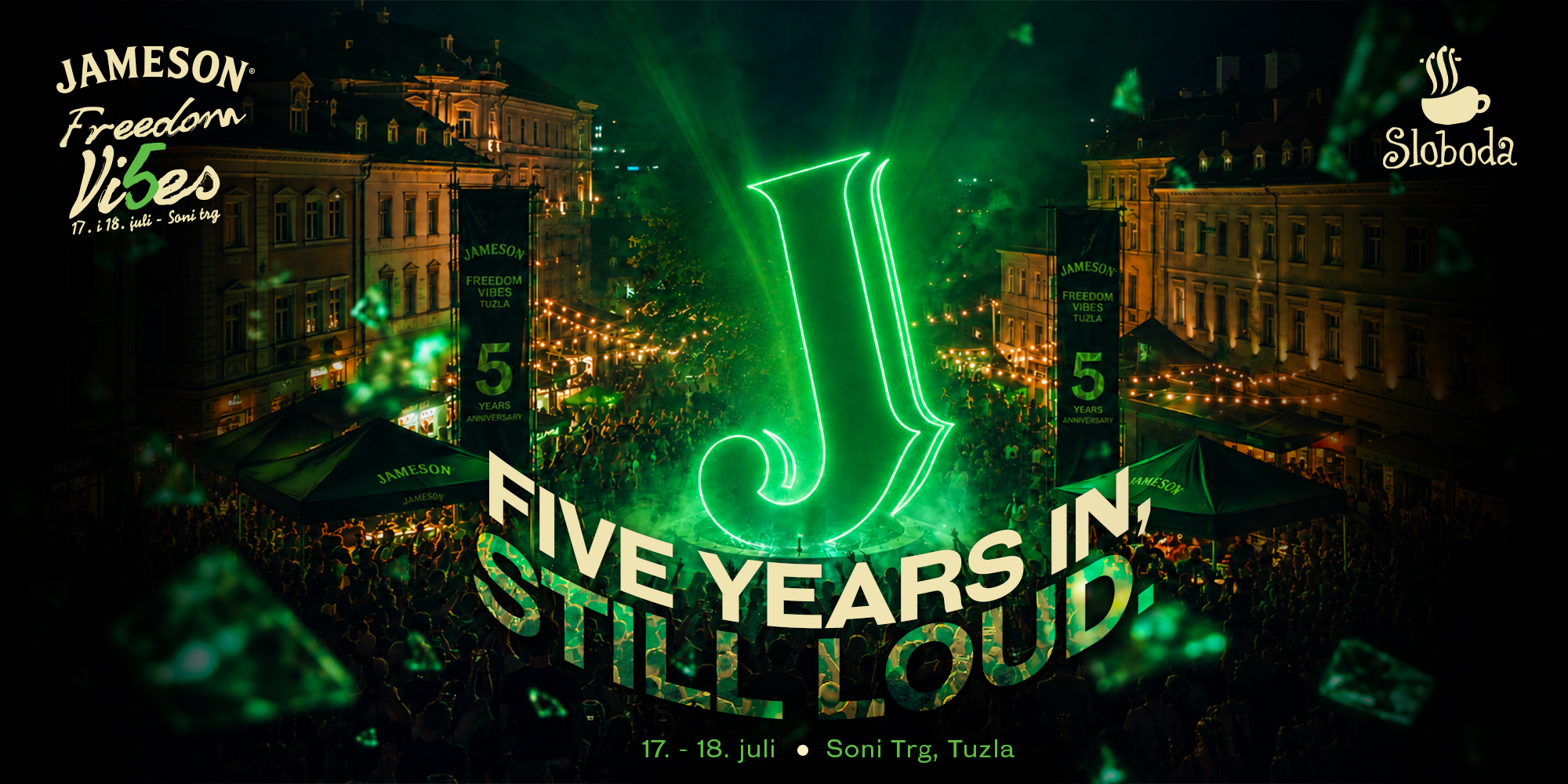 JAMESON FREEDOM VIBES SLAVI PET GODINA NA SONOM TRGU